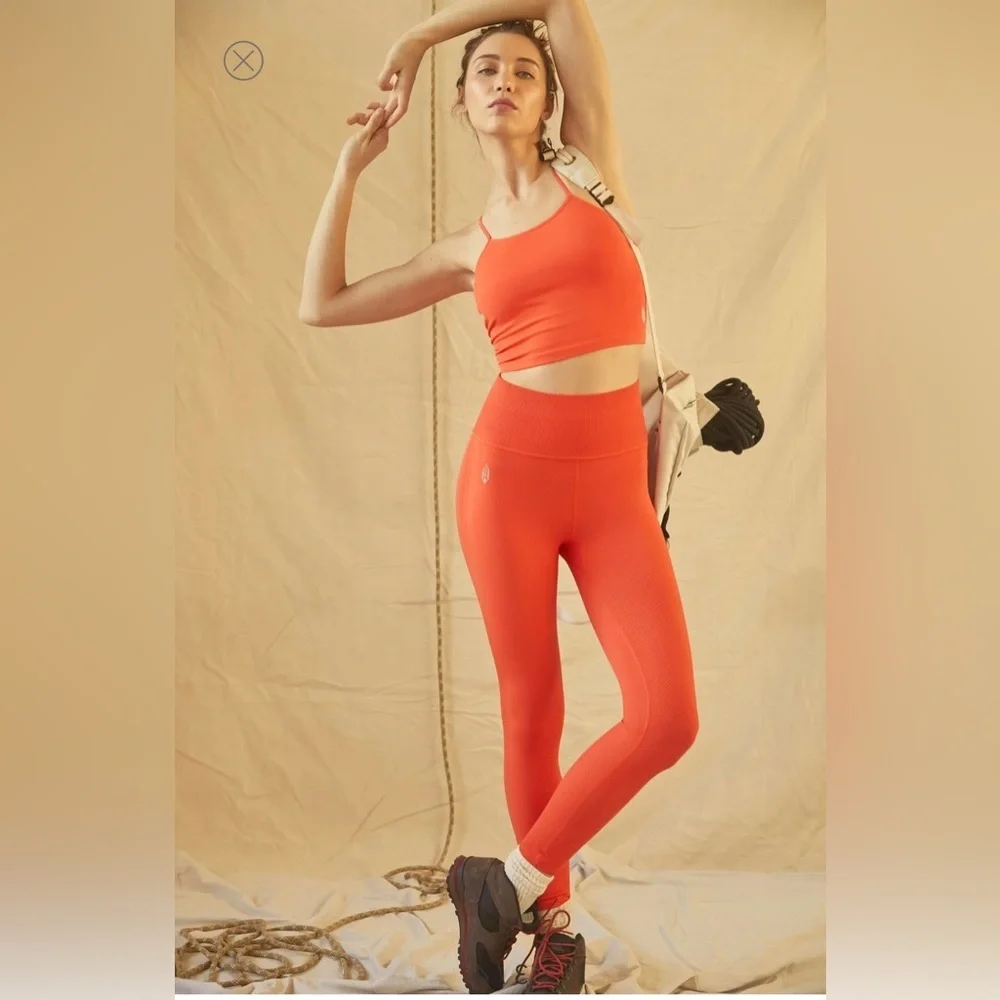 NWT Free People Free Throw Leggings in Ripe Persimmon size XS